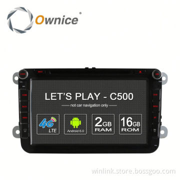 Ownice C500 4 Core auto headunit for VW Jetta polo Golf with Navi WIFI support TV Mirror DAB support dab tpms